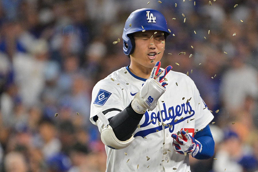 本塁打を放ったドジャース・大谷翔平【写真：ロイター】