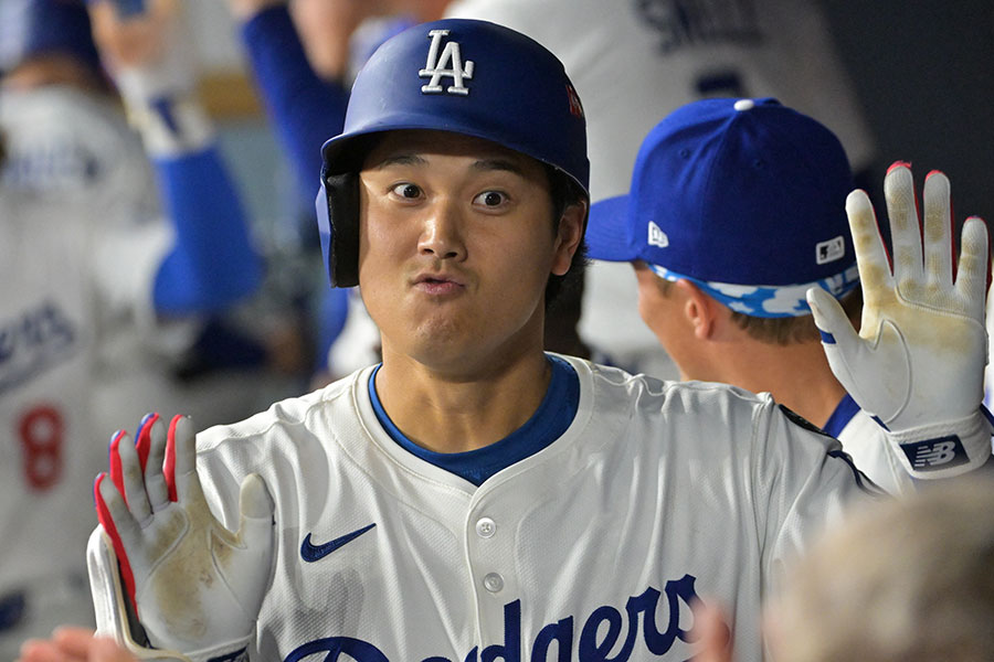 2本目の本塁打を放ったドジャース・大谷翔平【写真：ロイター】