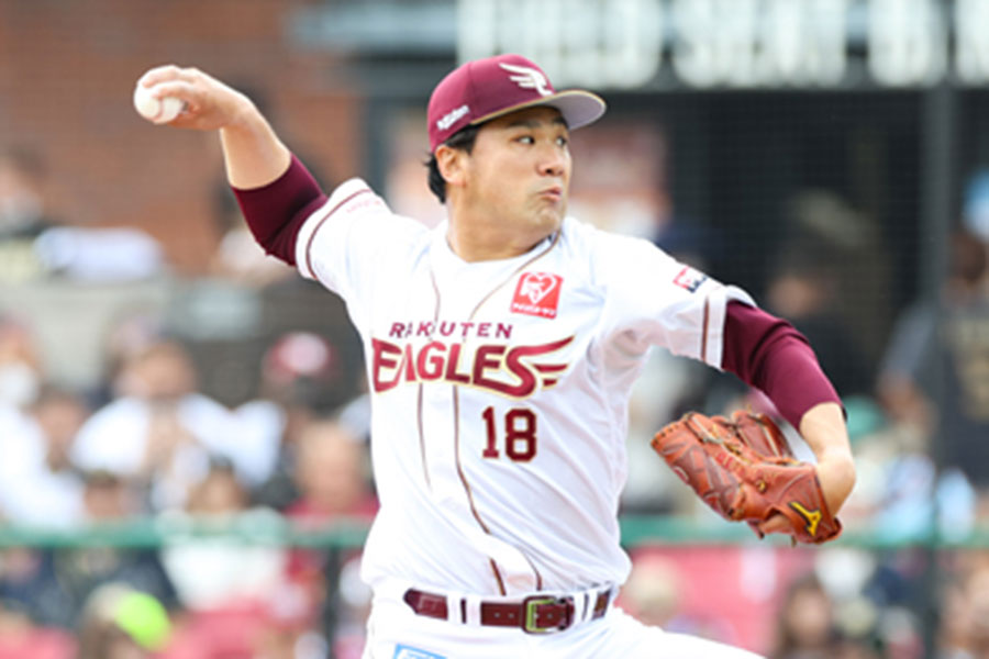 楽天時代の田中将大【写真：球団提供】