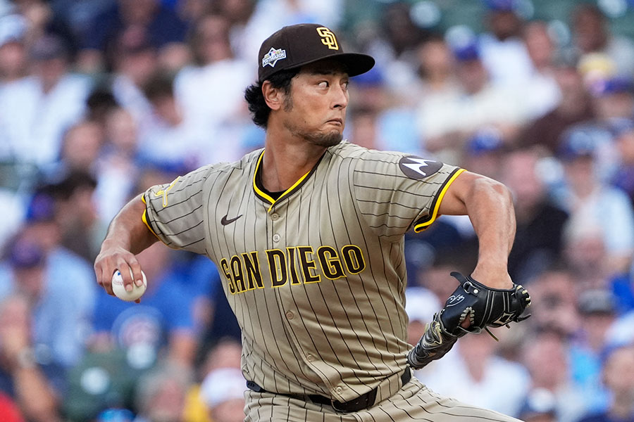 カブス戦に先発したパドレスのダルビッシュ有【写真：ロイター】