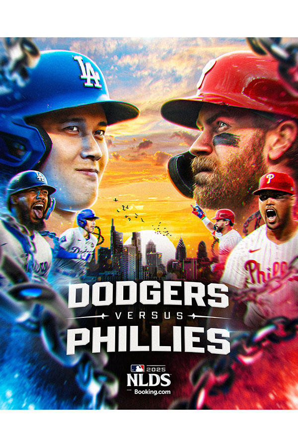 MLB公式が投稿したア・リーグ地区シリーズのビジュアル【写真：MLB公式Xより】