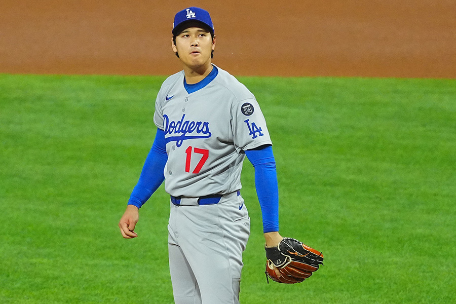先発したドジャース・大谷翔平【写真：荒川祐史】