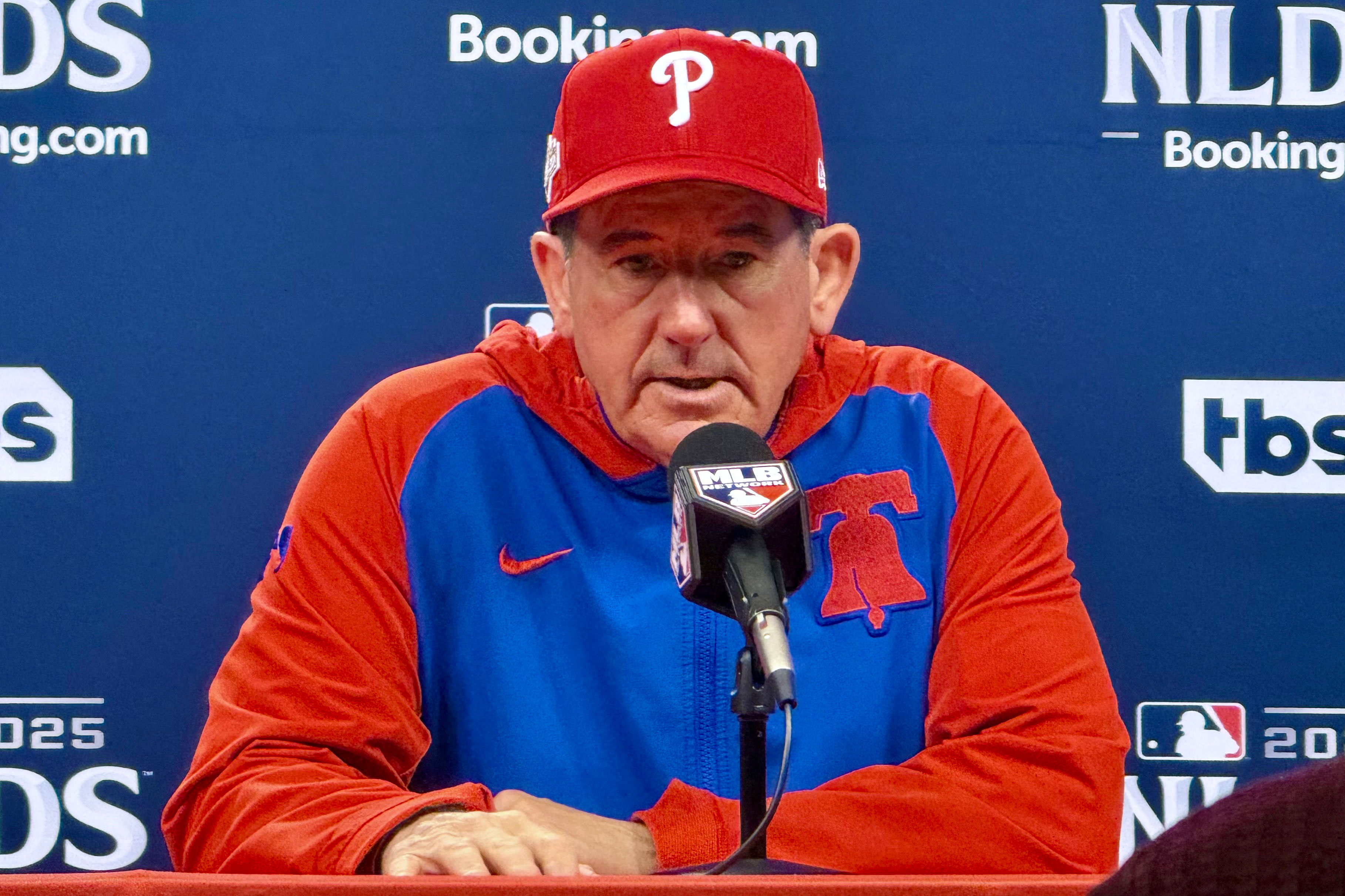 試合後取材に応じたフィリーズのロブ・トムソン監督【写真：小谷真弥】