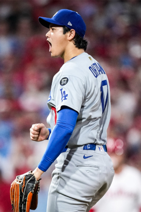 ドジャースの公式Xが公開した大谷翔平の写真(画像はスクリーンショット)