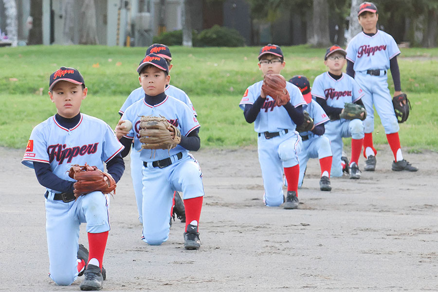 札幌・東16丁目フリッパーズの練習の様子【写真：石川加奈子】