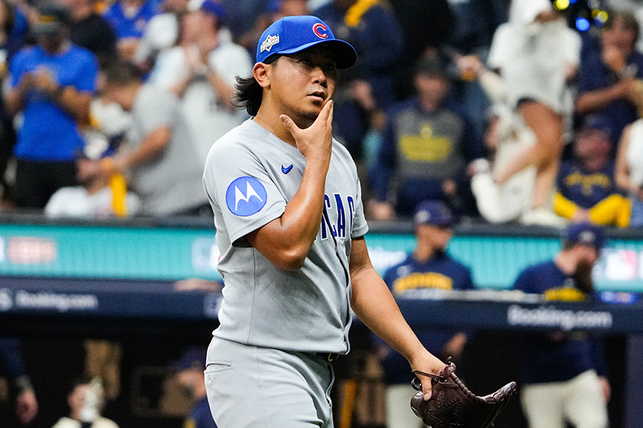 ブルワーズ戦に先発したカブス・今永昇太【写真:ロイター】