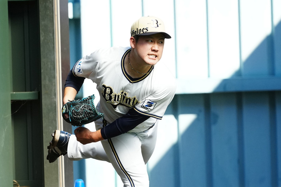 オリックス・大江海透【写真：小林靖】