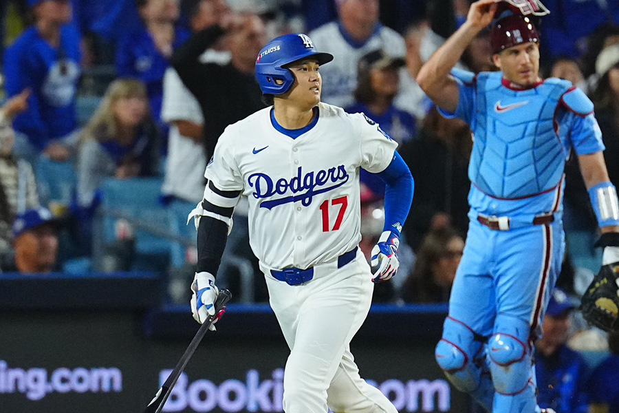無安打に終わったドジャース・大谷翔平【写真：荒川祐史】