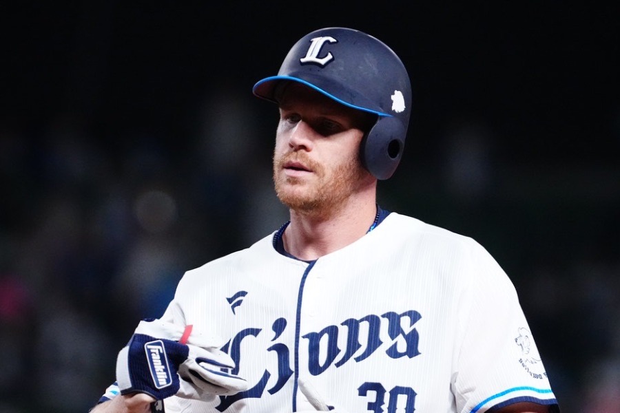 西武時代のデビッド・マキノン氏【写真：荒川祐史】