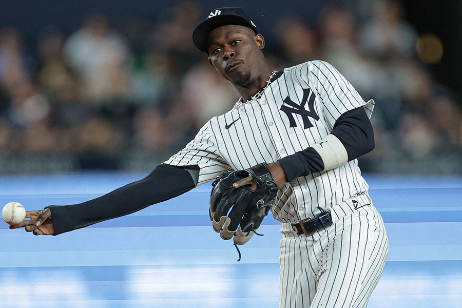 ヤンキースのジャズ・チザムJr.【写真：ロイター】