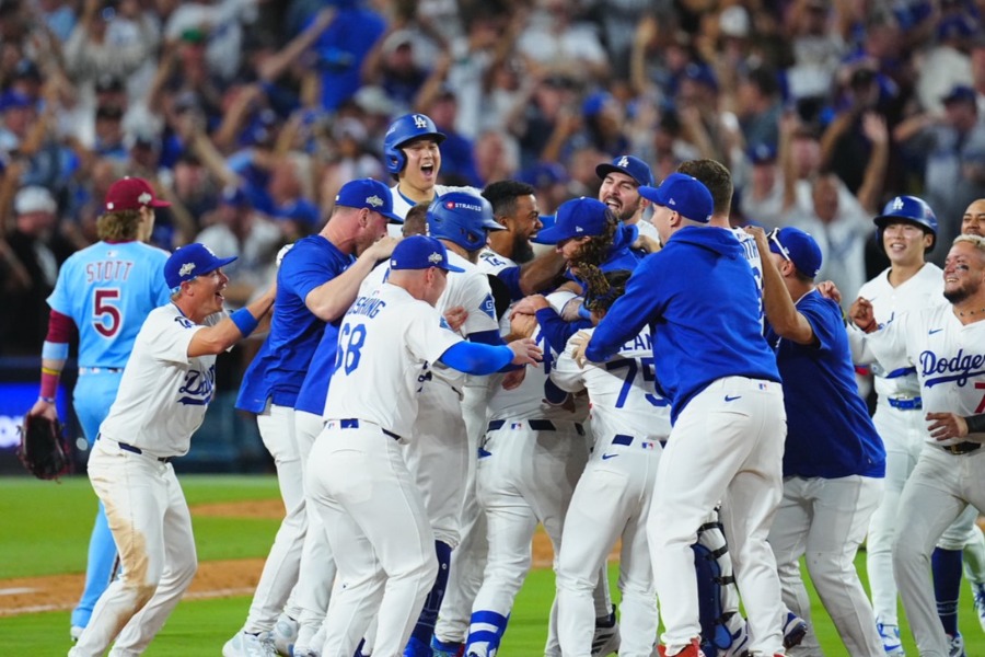 ドジャースナイン【写真:荒川祐史】