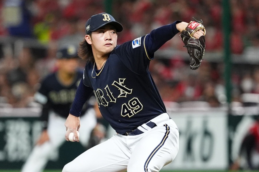 オリックス・片山楽生【写真：小林靖】