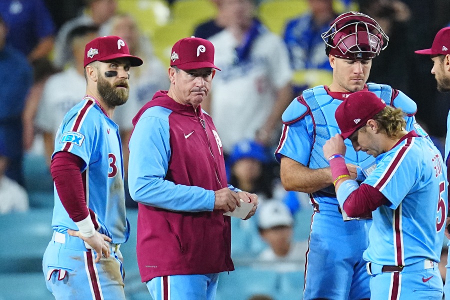 ドジャースと戦ったフィリーズナイン【写真：荒川祐史】