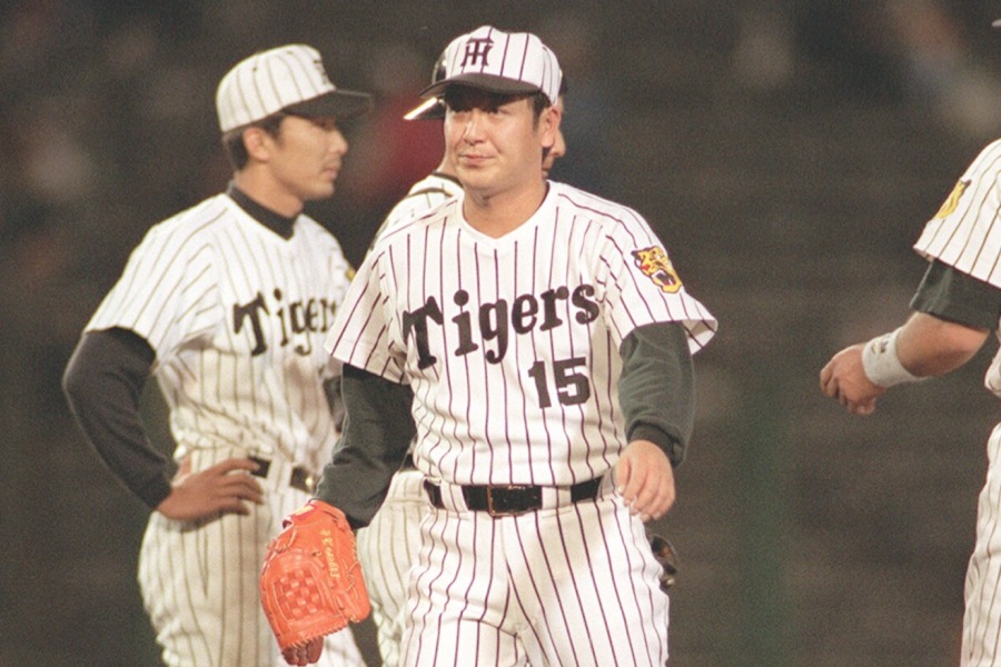 阪神時代の湯舟敏郎氏【写真提供：産経新聞社】