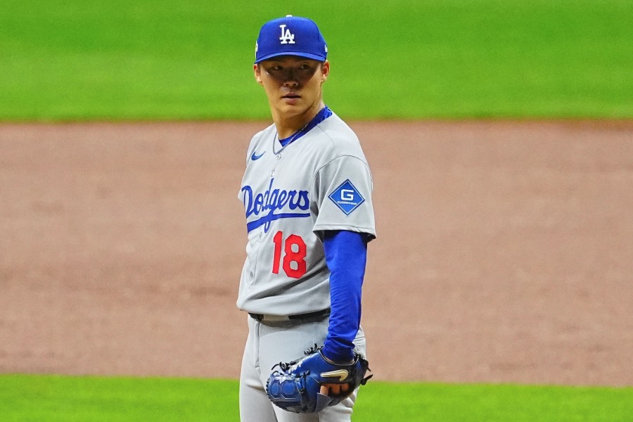 先発したドジャース・山本由伸【写真：荒川祐史】