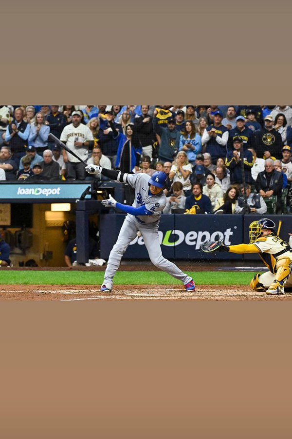ドジャース・大谷翔平が公開した自身の三振（写真はスクリーンショット）