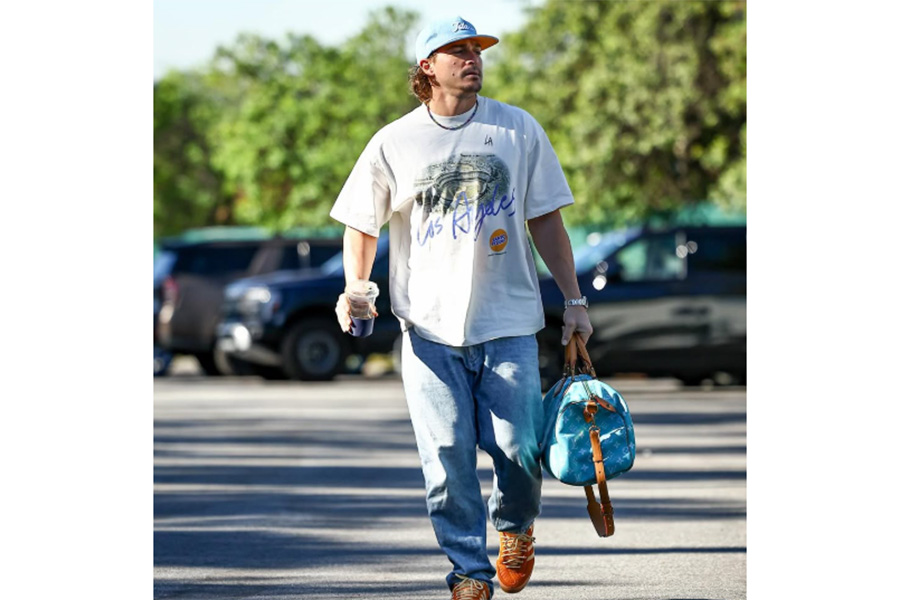 ドジャースのインスタグラムに公開された（投稿をスクリーンショット）