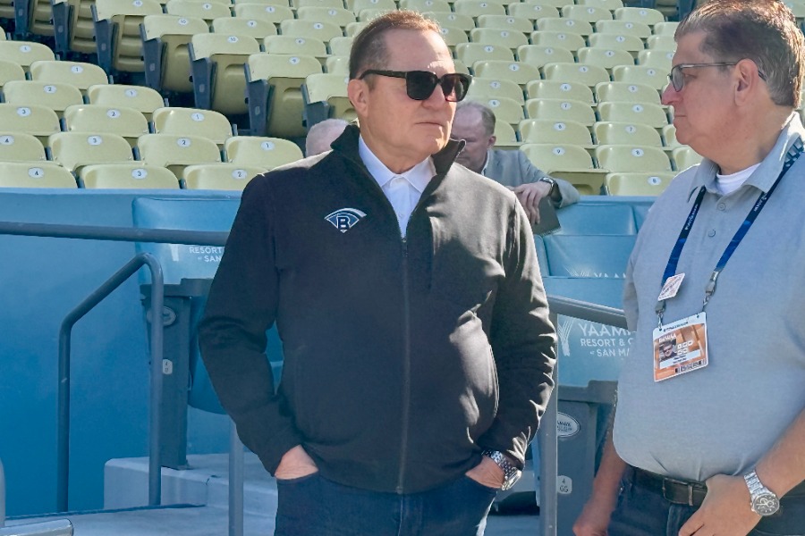 球場を訪れたスコット・ボラス氏【写真:小谷真弥】