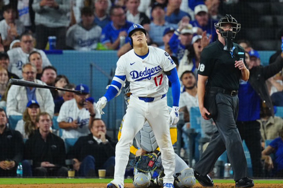 ブルワーズ戦で1試合3本塁打を放ったドジャース・大谷翔平【写真：荒川祐史】