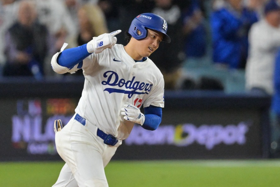 ブルワーズ戦で3本塁打を放ったドジャース・大谷翔平【写真：ロイター】