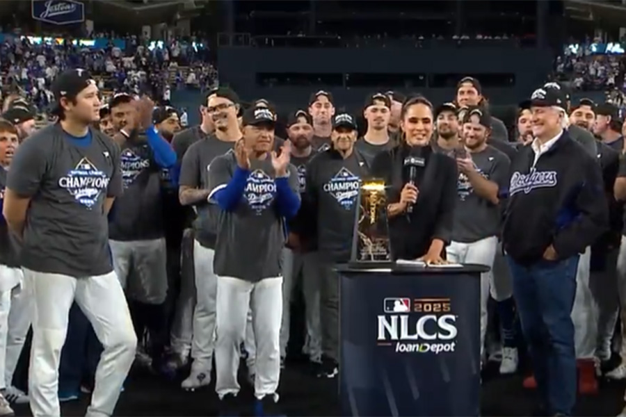 MLB公式Xが公開した動画（投稿をスクリーンショット）