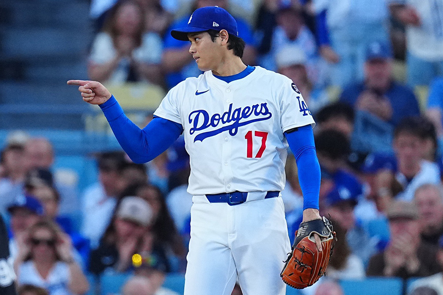 ブルワーズ戦に先発したドジャース・大谷翔平【写真:荒川祐史】