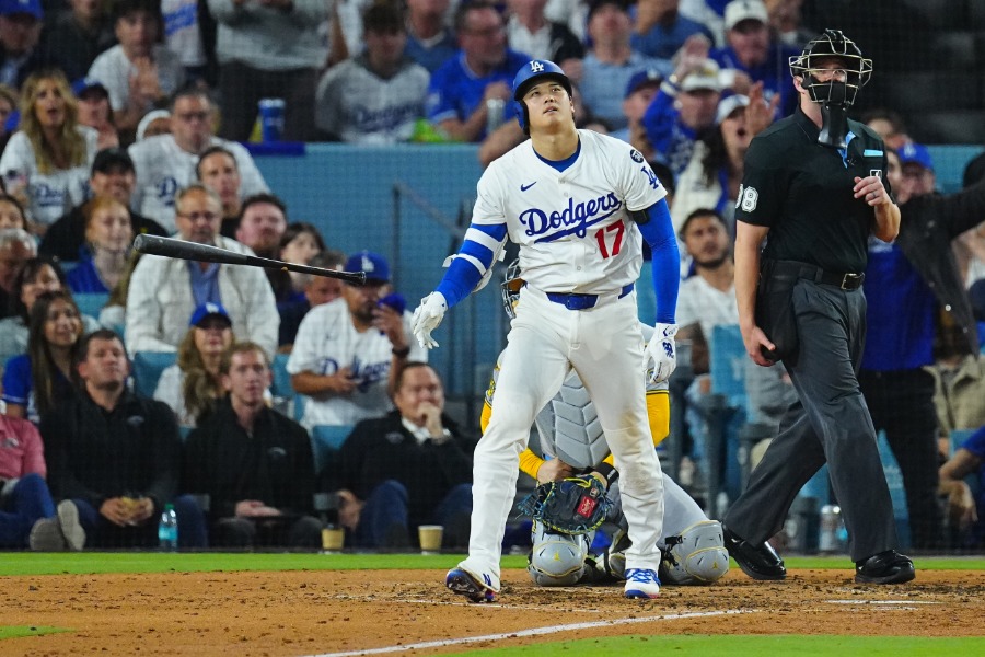 3本目の本塁打を放ったドジャース・大谷翔平【写真：荒川祐史】