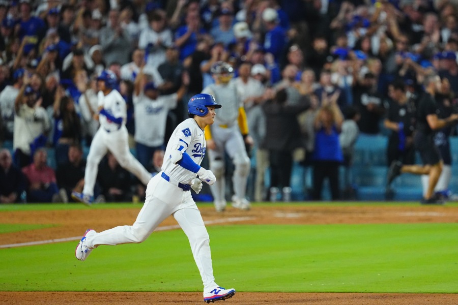 3本目の本塁打を放ったドジャース・大谷翔平【写真：荒川祐史】