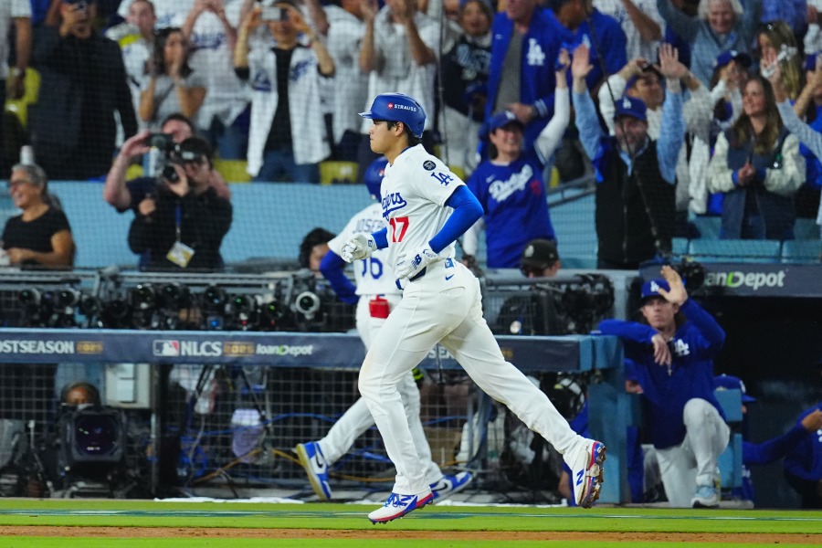 3本目の本塁打を放ったドジャース・大谷翔平【写真：荒川祐史】