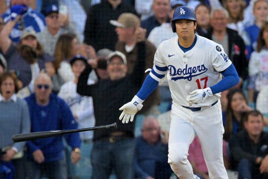 ブルワーズ戦で本塁打を放ったドジャース・大谷翔平【写真：ロイター】