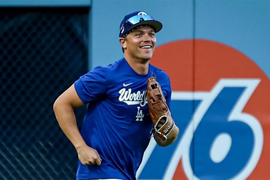 ドジャースの公式インスタグラムが公開した練習風景（画像はスクリーンショット）