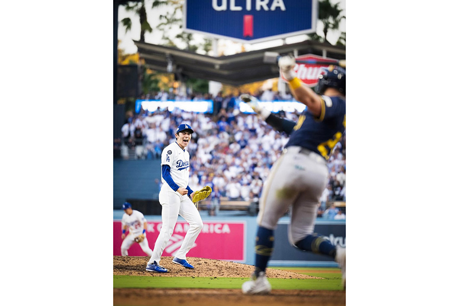 ジョルダーノさんが公開したドジャース・佐々木朗希（写真はスクリーンショット）