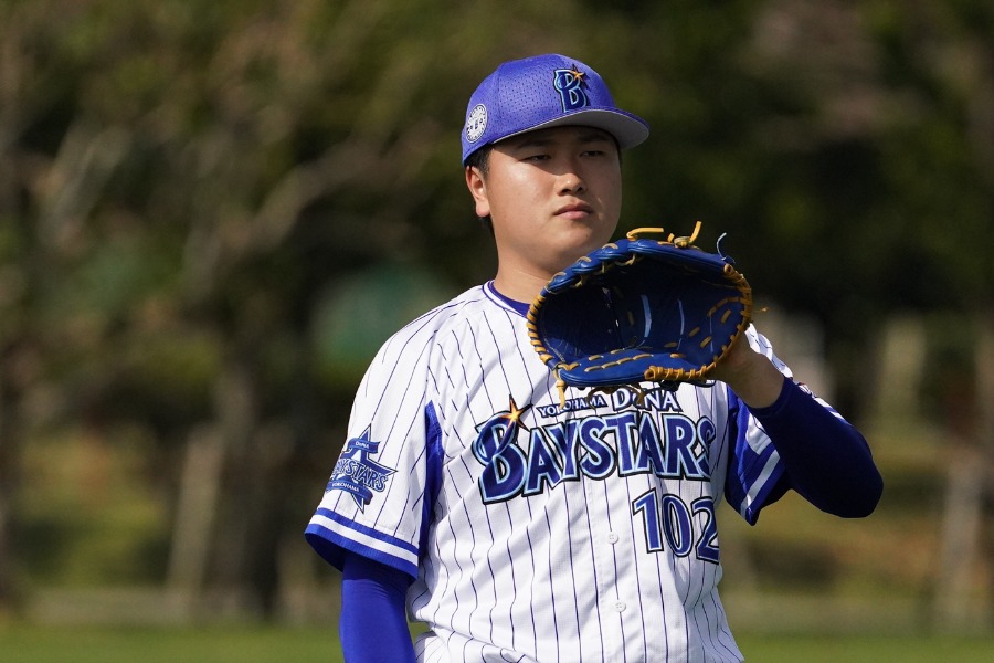 DeNA在籍時の加藤大【写真：荒川祐史】