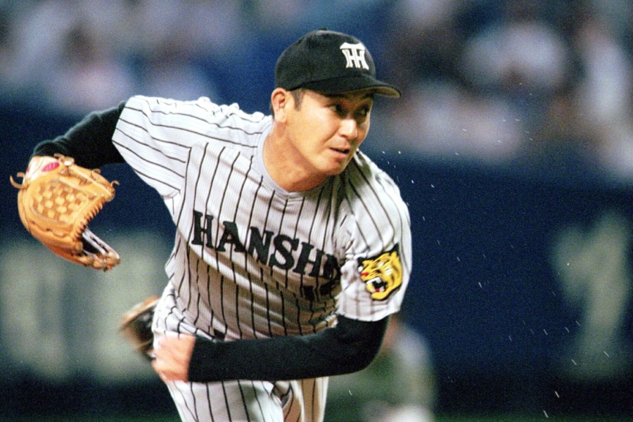 阪神時代の湯舟敏郎氏【写真提供：産経新聞社】