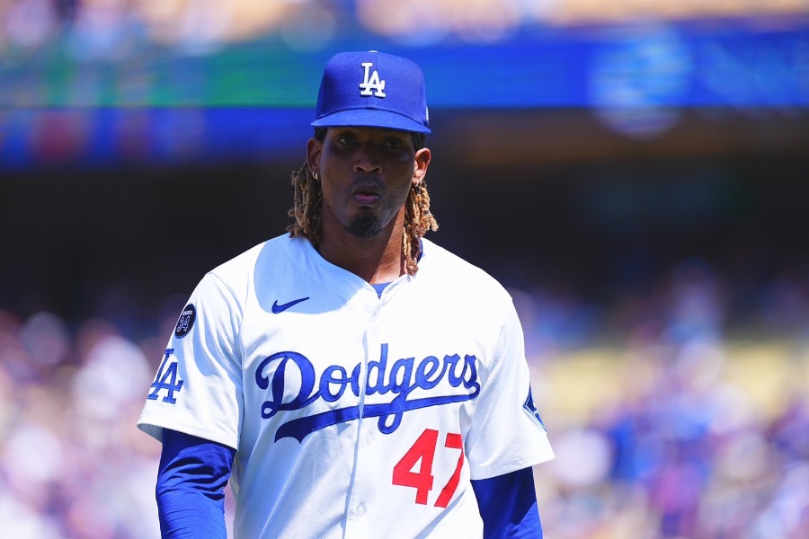 ドジャース時代のホセ・ウレーニャ【写真：荒川祐史】