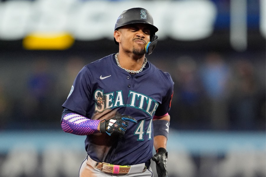 ブルージェイズ戦に出場したマリナーズのフリオ・ロドリゲス【写真：ロイター】