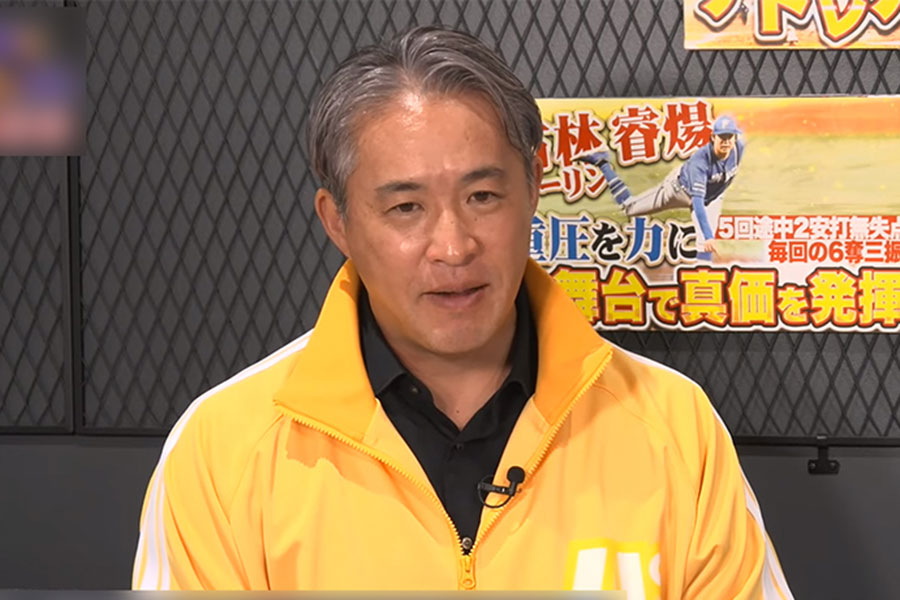 月曜日もパテレ行きに出演した五十嵐亮太氏【画像：パーソル パ・リーグTV】