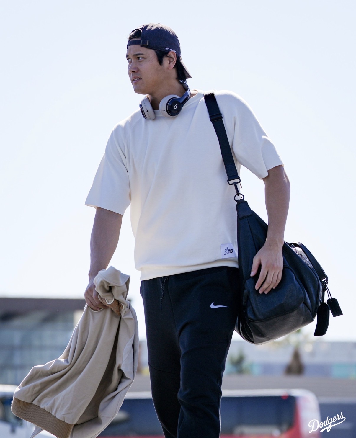 トロントへ向かうドジャース・大谷翔平【写真提供：ドジャース】