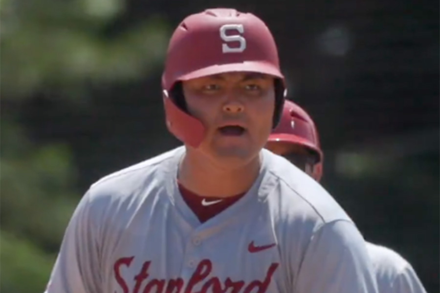 スタンフォード大・佐々木麟太郎(投稿をスクリーンショット)【提供:ジョン・ロザーノ/ISI Photos】