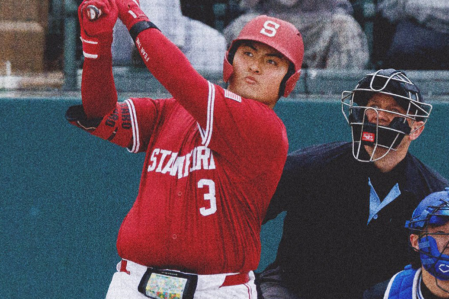 スタンフォード大・佐々木麟太郎(投稿をスクリーンショット)【提供:ジョン・ロザーノ/ISI Photos】