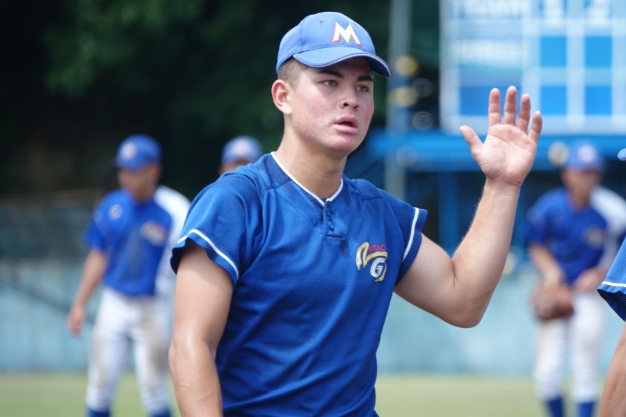 オリックスから指名を受けた石川ケニー（写真は明秀日立時代）【写真：川村虎大】