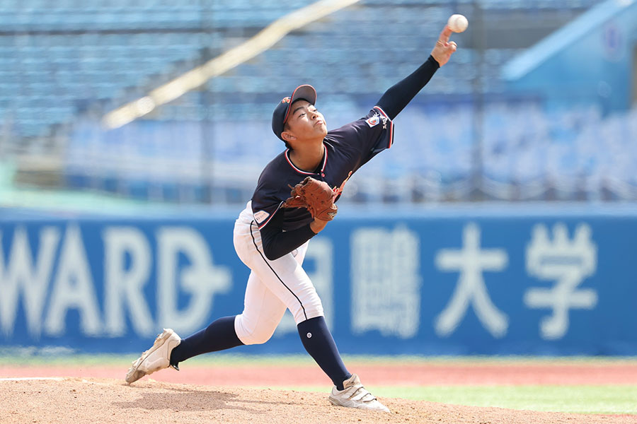 3rdエイジェックカップ決勝で先発した東海中央ボーイズ・河村真汰【写真：加治屋友輝】