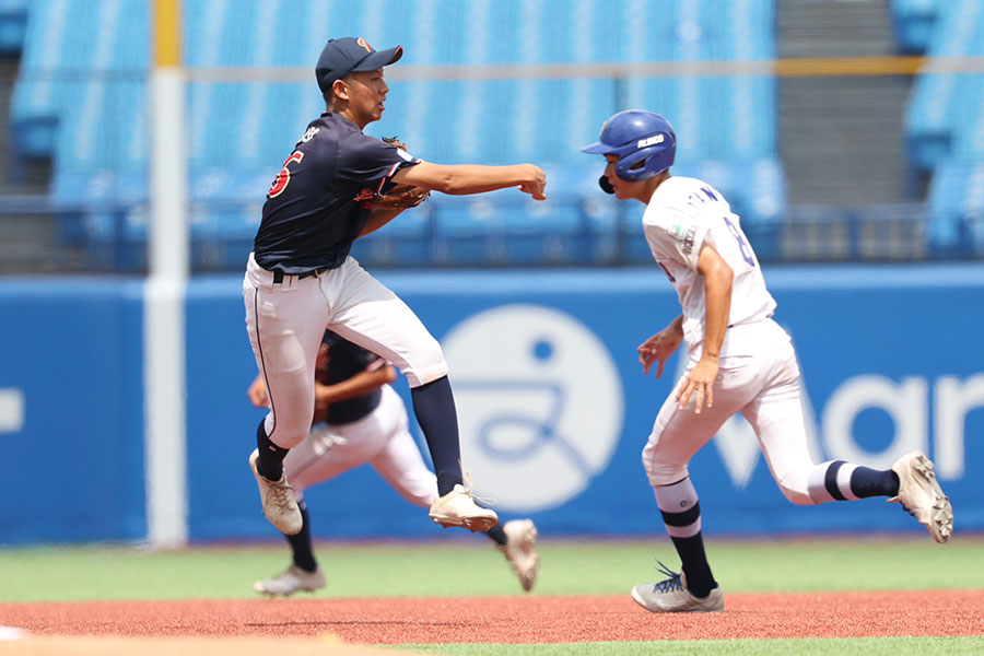 3rdエイジェックカップで好守を見せた東海中央ボーイズ・井手尾航【写真：加治屋友輝】