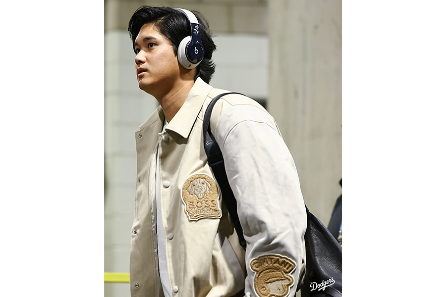 球場入りしたドジャース・大谷翔平【写真提供：ドジャース】