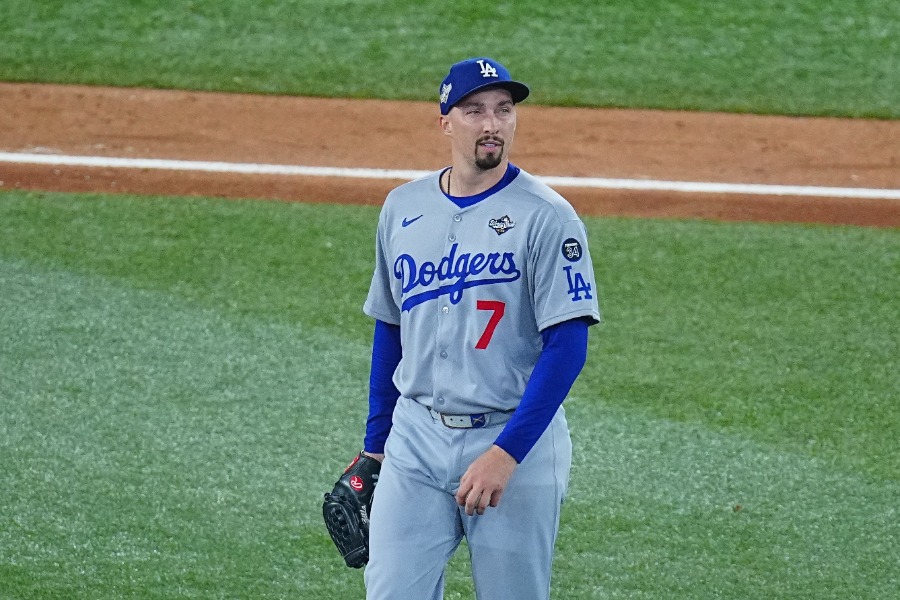 先発したドジャースのブレイク・スネル【写真：荒川祐史】