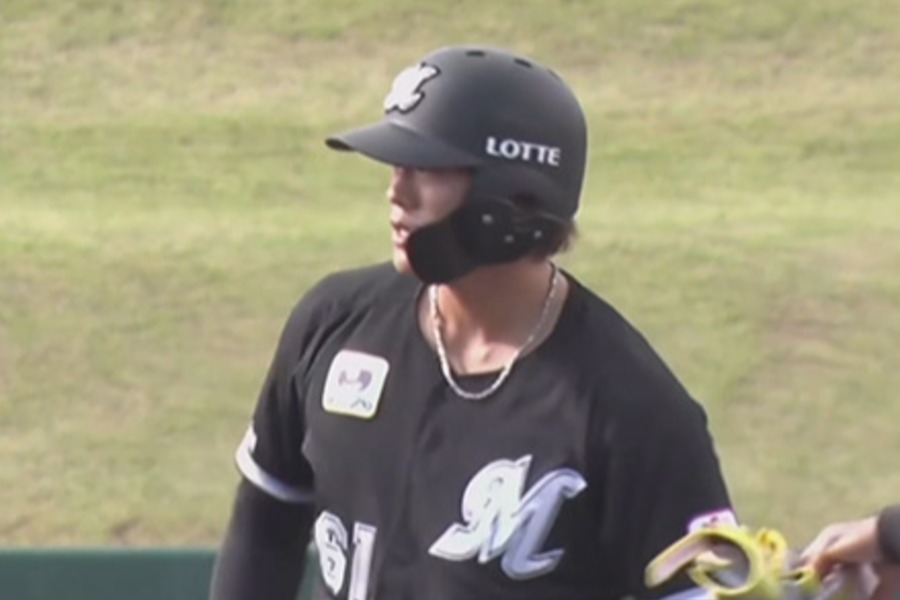 適時打を放ったロッテ・山本大斗【写真：パ・リーグTV】