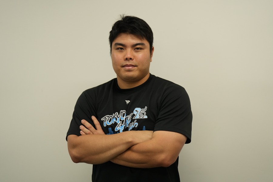 Full-Countの取材に応じた西武・平良海馬【写真：岡部直樹】