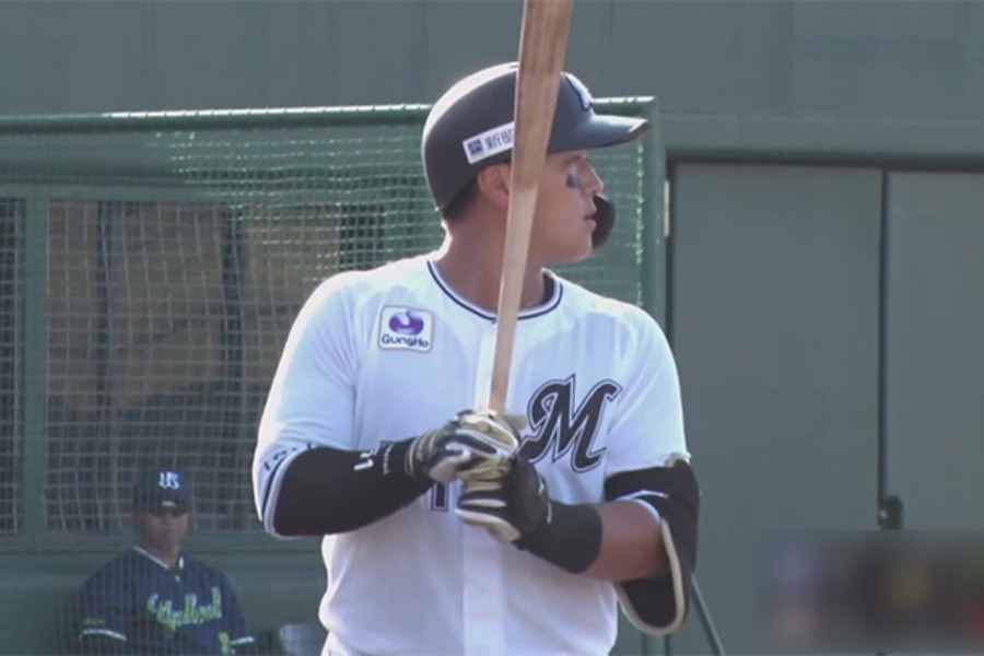 ロッテ・山口航輝【画像:パーソル パ・リーグTV】