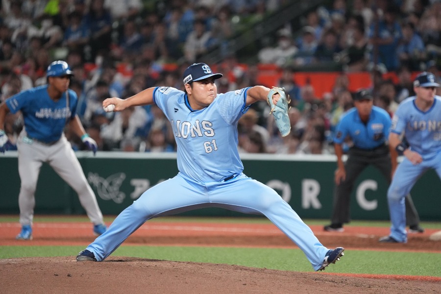 西武・平良海馬【写真：岡部直樹】