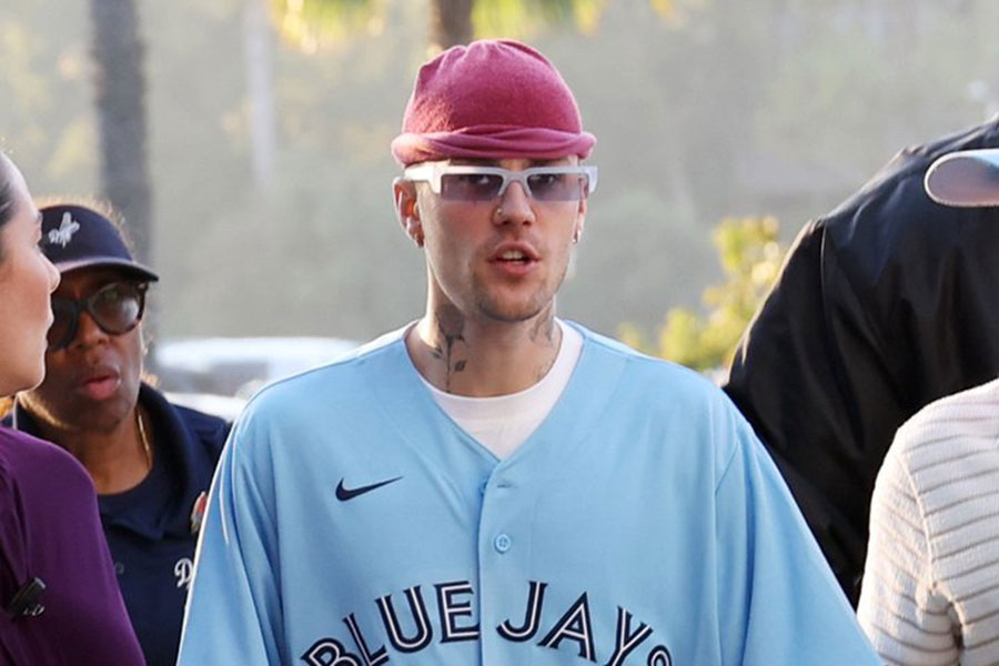 観戦に訪れたジャスティン・ビーバー【写真：MLB公式Xより】